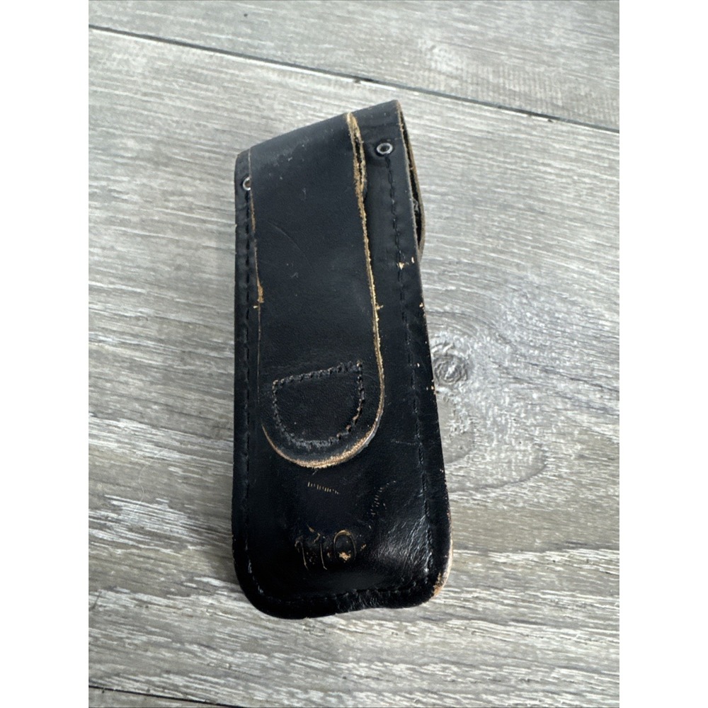Buck 110 Folding Hunter Knife. 3-dot. (1980-81) USA. Original Leather Sheath - Picture 9 of 9